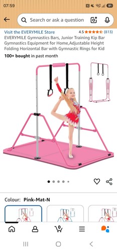 Kids gymnastics bars pink - kids, with