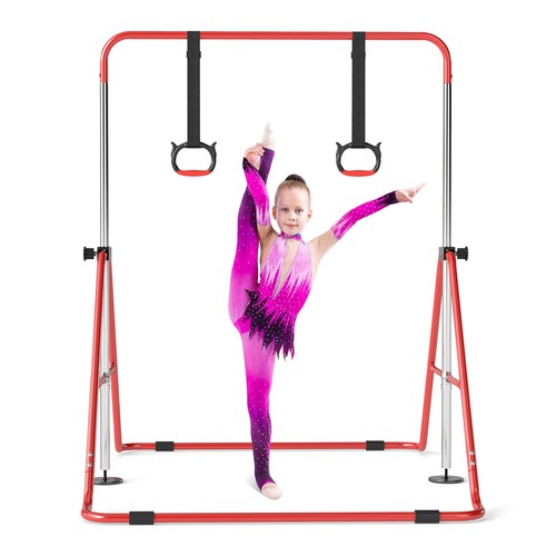 Gymax expandable gymnastic bar - expandable,
