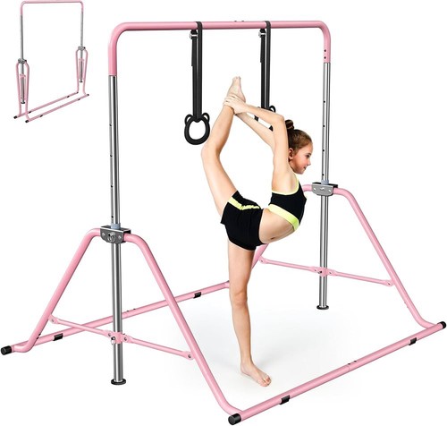 Adjustable kids gymnastics bar - gymnastics,