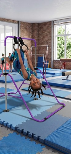 Kids gymnastics bar with hand - gymnastics,